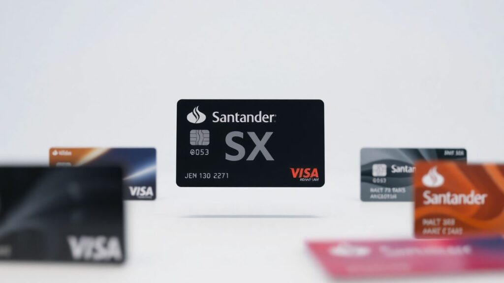 Cartão SX Santander comparado com outros cartões.