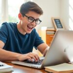 Estudante aprendendo com o MEC em um guia completo.