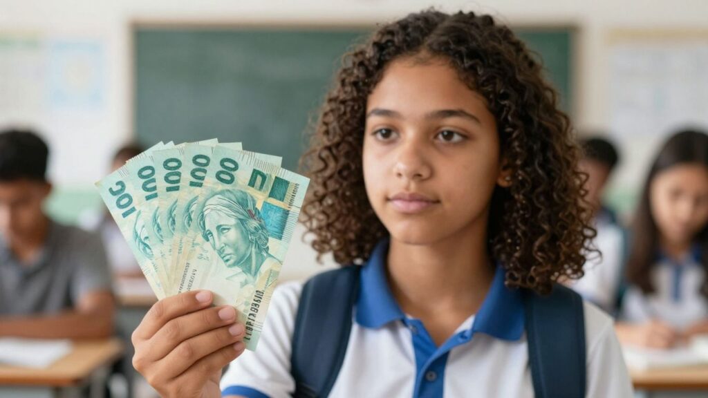 Estudante brasileiro com dinheiro, futuro promissor.