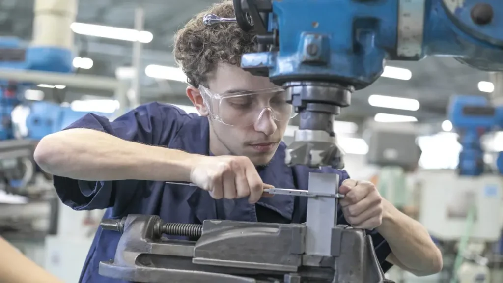 Alunos em laboratório de curso técnico do SENAI