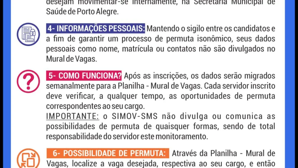 Quadro de vagas de emprego